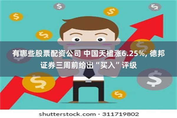 有哪些股票配资公司 中国天楹涨6.25%, 德邦证券三周前给出“买入”评级