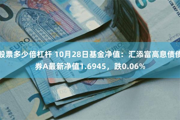 股票多少倍杠杆 10月28日基金净值：汇添富高息债债券A最新净值1.6945，跌0.06%