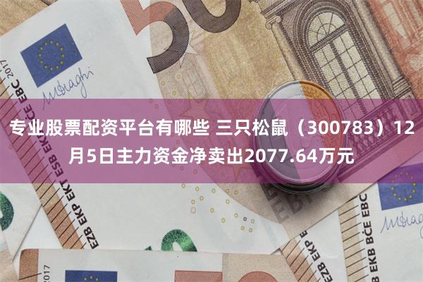 专业股票配资平台有哪些 三只松鼠（300783）12月5日主力资金净卖出2077.64万元