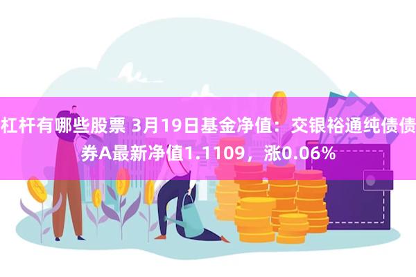 杠杆有哪些股票 3月19日基金净值：交银裕通纯债债券A最新净值1.1109，涨0.06%